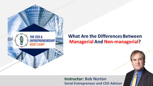 What are the comprehensive differences between managerial and non-managerial?