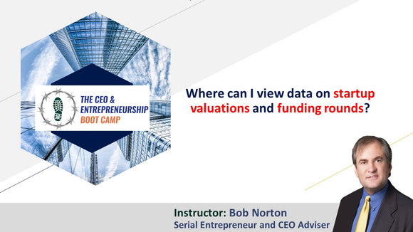 Where can I view data on startup valuations and funding rounds?