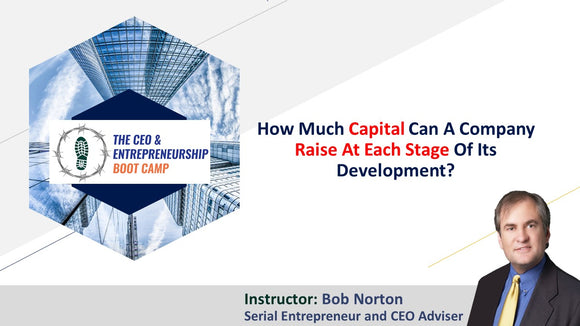 How much capital can a company raise at each stage of its development?