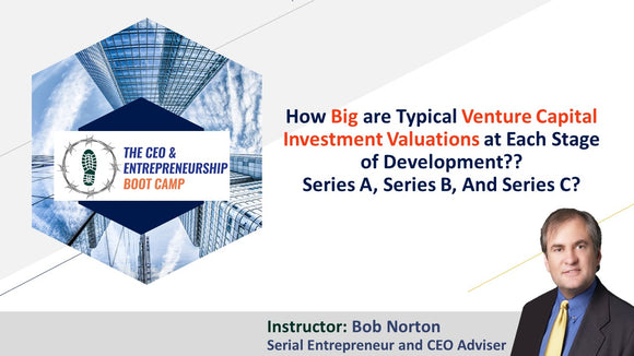 How big are typical venture capital investment valuations at each stage of development?? Series A, Series B, and Series C?