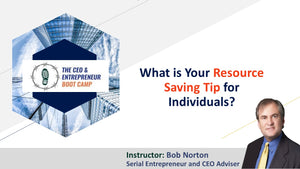 What is Your Resource Saving Tip for Individuals?