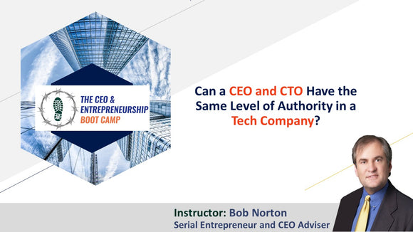 Can a CEO and CTO Have the Same Level of Authority in a Tech Company?