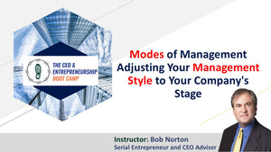Modes of Management Adjusting Your Management Style to Your Company's Stage