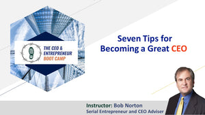 Seven Tips for Becoming a Great CEO