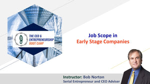 Job Scope in Early Stage Companies