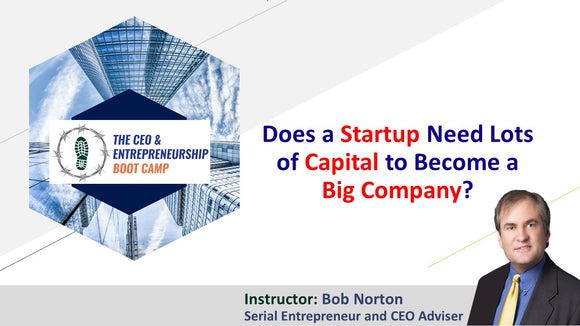 Does a Startup Need Lots of Capital to Become a Big Company?